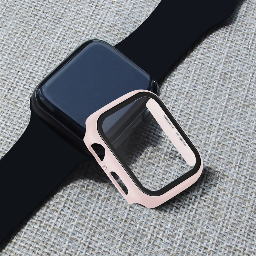 Apple Watch 44mm - PC + Tempered Glass Pink - 6