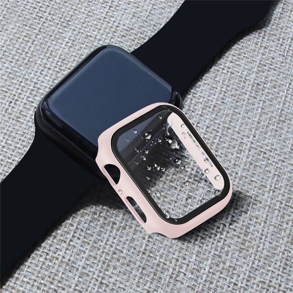 Apple Watch 44mm - PC + Tempered Glass Pink - 7