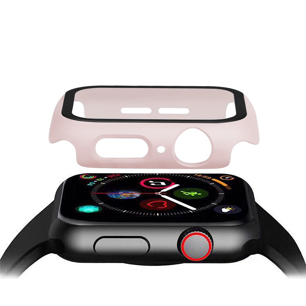 Apple Watch 44mm - PC + Tempered Glass Pink - 8