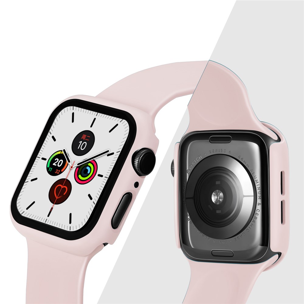 Apple Watch 44mm - PC + Tempered Glass Pink - 9