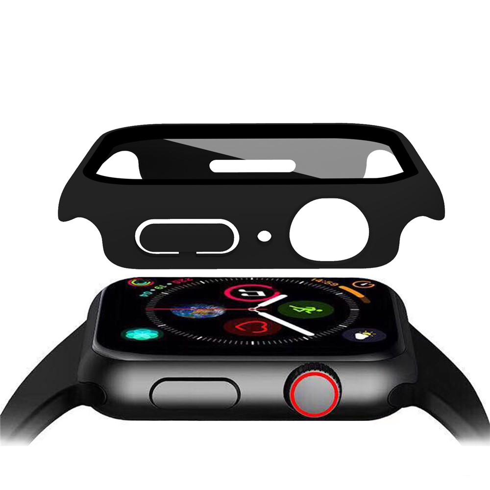 Apple Watch 45mm - Matte Frame PC + Tempered Glass Black - 4