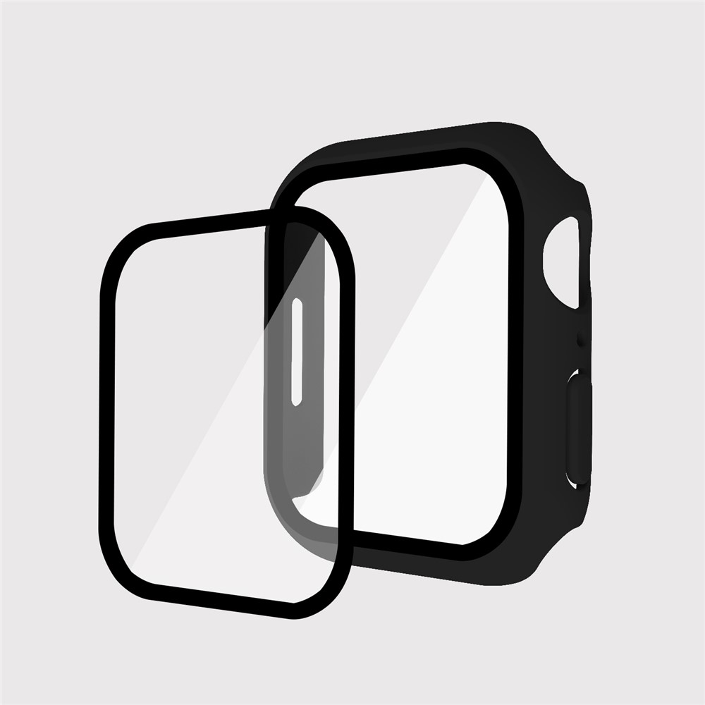 Apple Watch 45mm - Matte Frame PC + Tempered Glass Black - 6