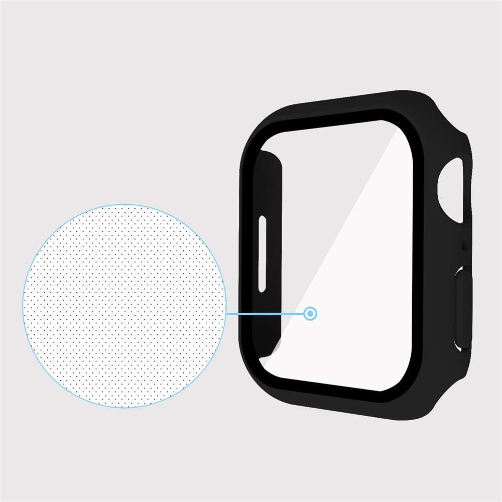Apple Watch 45mm - Matte Frame PC + Tempered Glass Black - 7