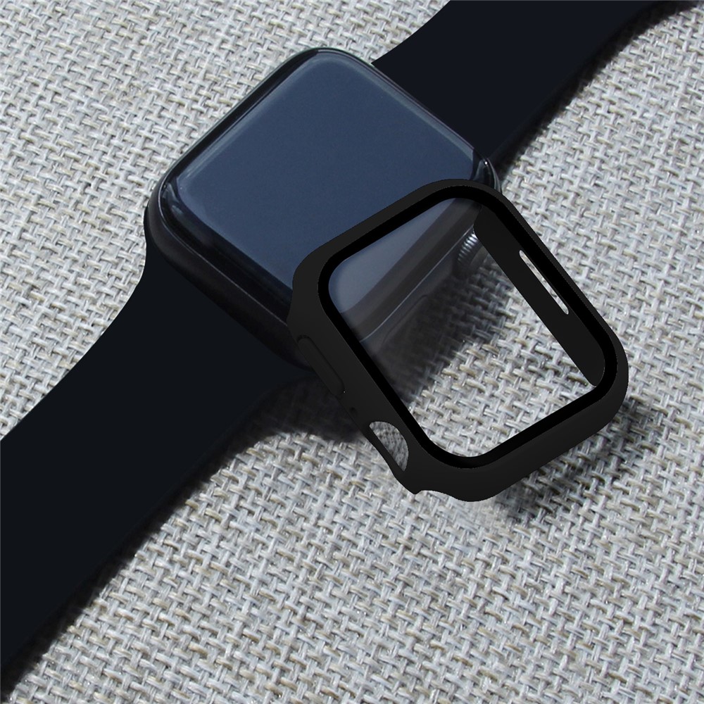 Apple Watch 45mm - Matte Frame PC + Tempered Glass Black - 8