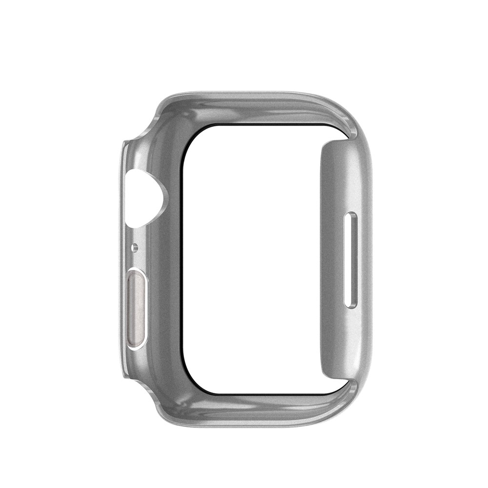Apple Watch 45mm - Matte Frame PC + Tempered Glass Silver - 5