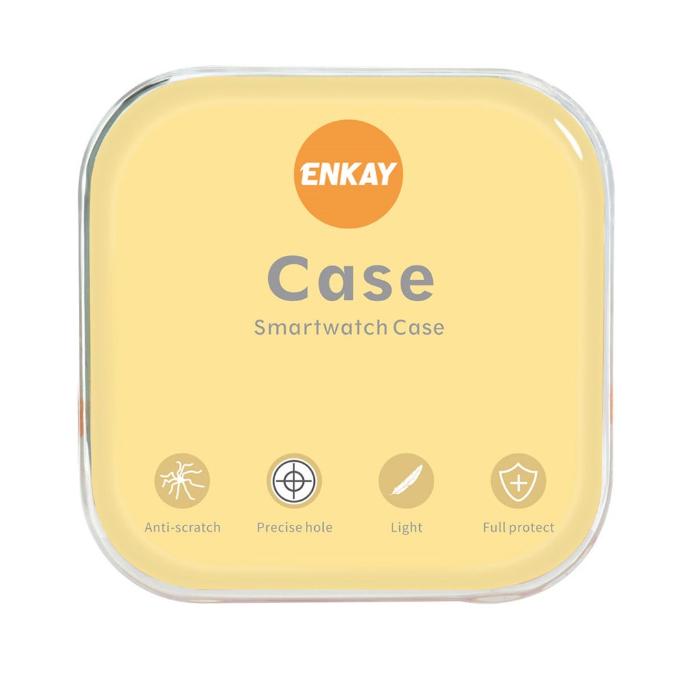 Apple Watch 45mm - ENCAY Hard PC + Tempered Glass Black - 7