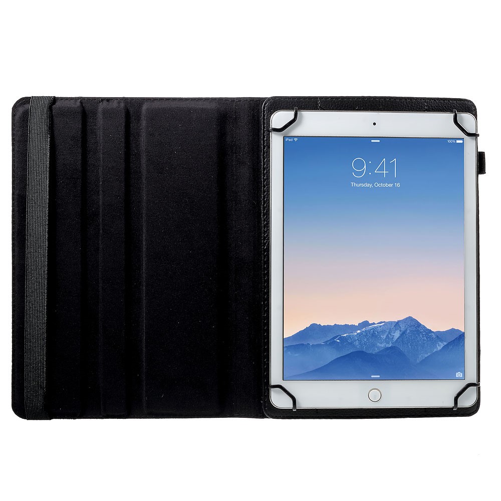 Universal Tab 9/10 - Leather Wallet Black - 6
