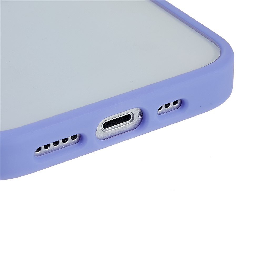 iPhone 14 - TPU Cover Metal Camera & Buttons Purple - 6