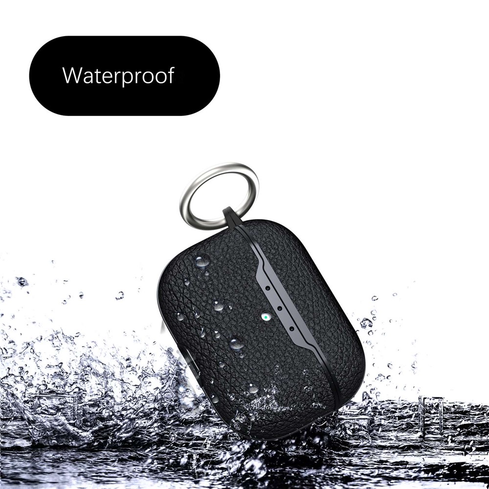 Apple AirPods Pro 2 - Litchi Texture Case Black - 3