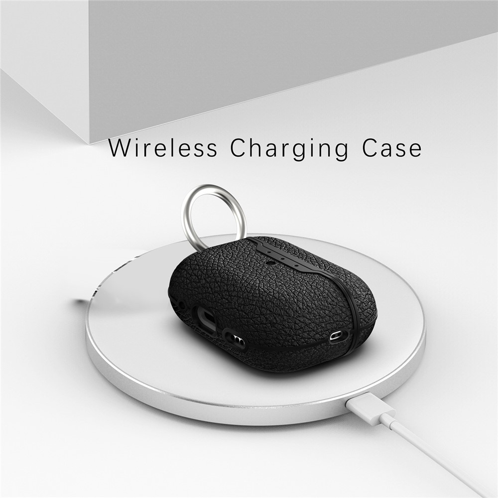 Apple AirPods Pro 2 - Litchi Texture Case Black - 6