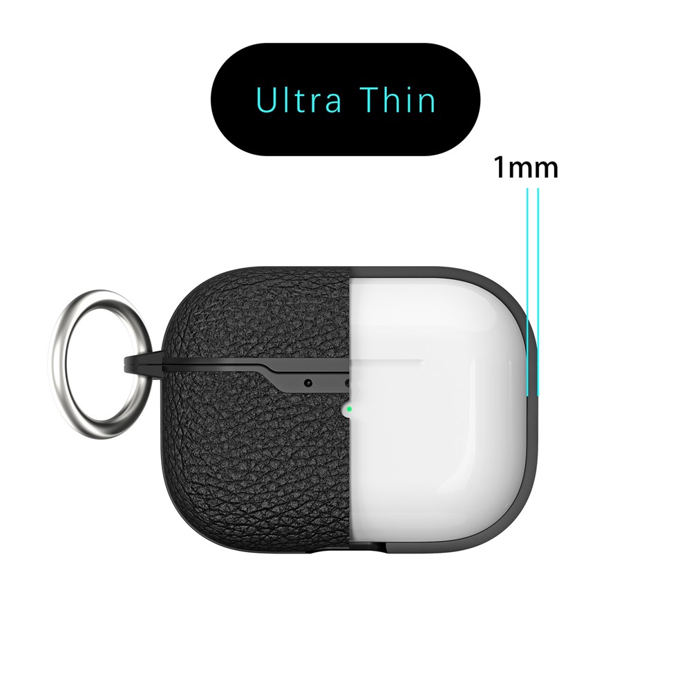 Apple AirPods Pro 2 - Litchi Texture Case Black - 7