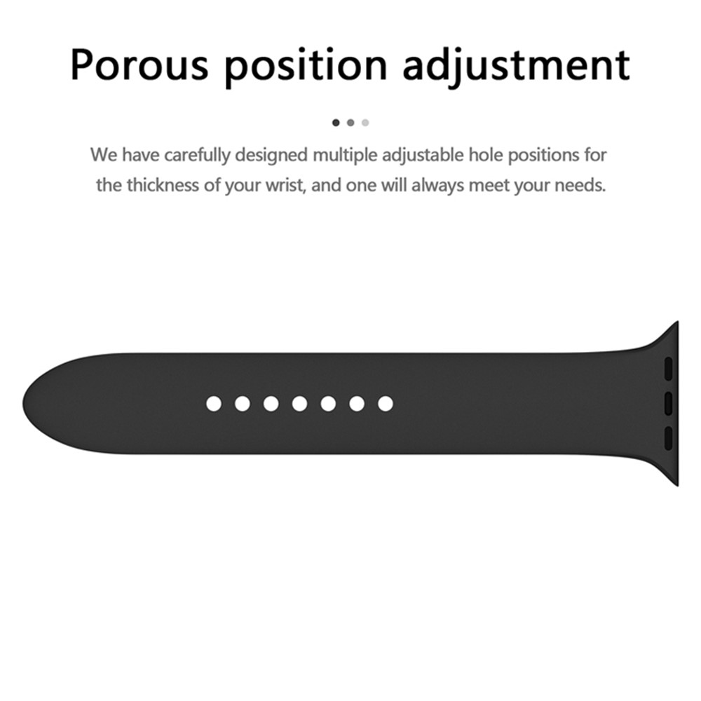 Apple Watch 44/45mm - Silicone Band All Black - 4