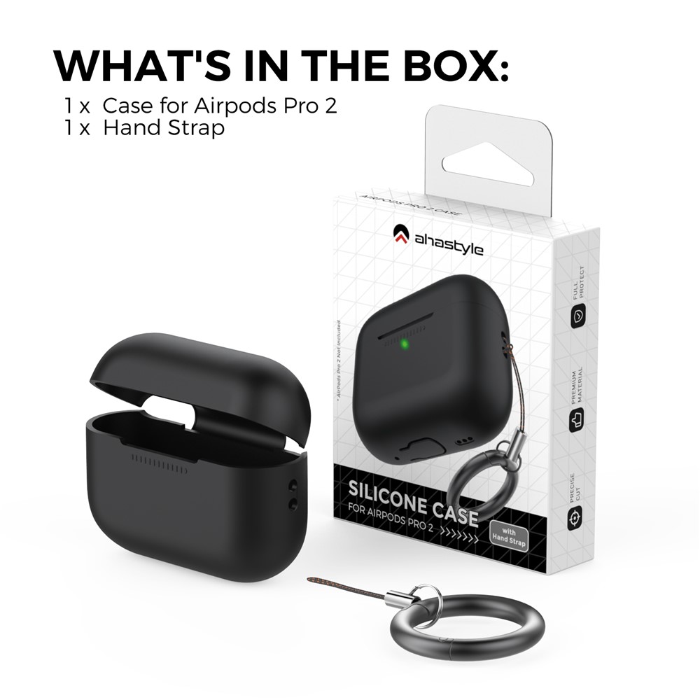 Apple AirPods Pro 2 - AHASTYLE Silicone Black - 7