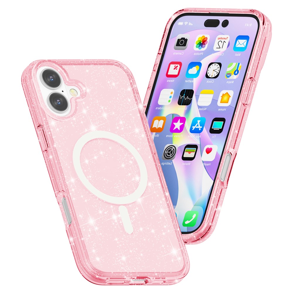 iPhone 16 - Glitter Powder With MagSafe Pink - 3