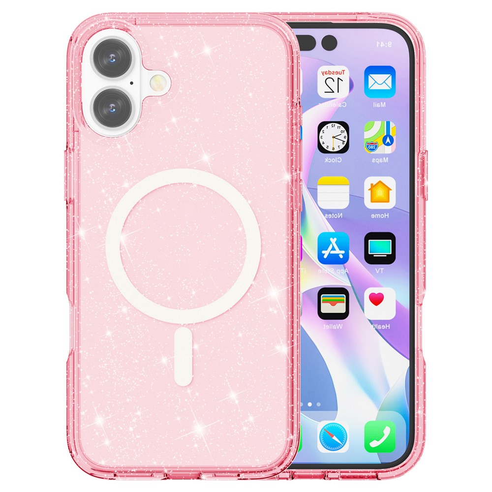 iPhone 16 - Glitter Powder With MagSafe Pink - 7