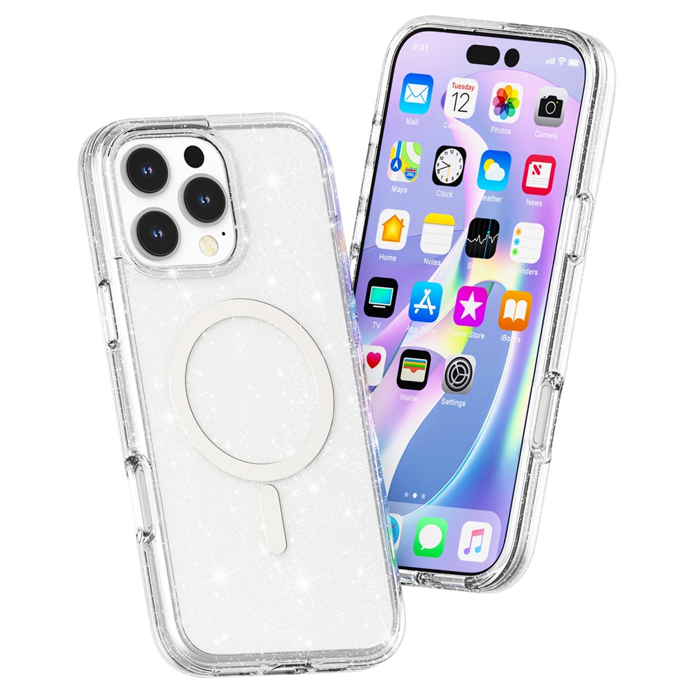 iPhone 16 Pro - Glitter Powder With MagSafe White - 3