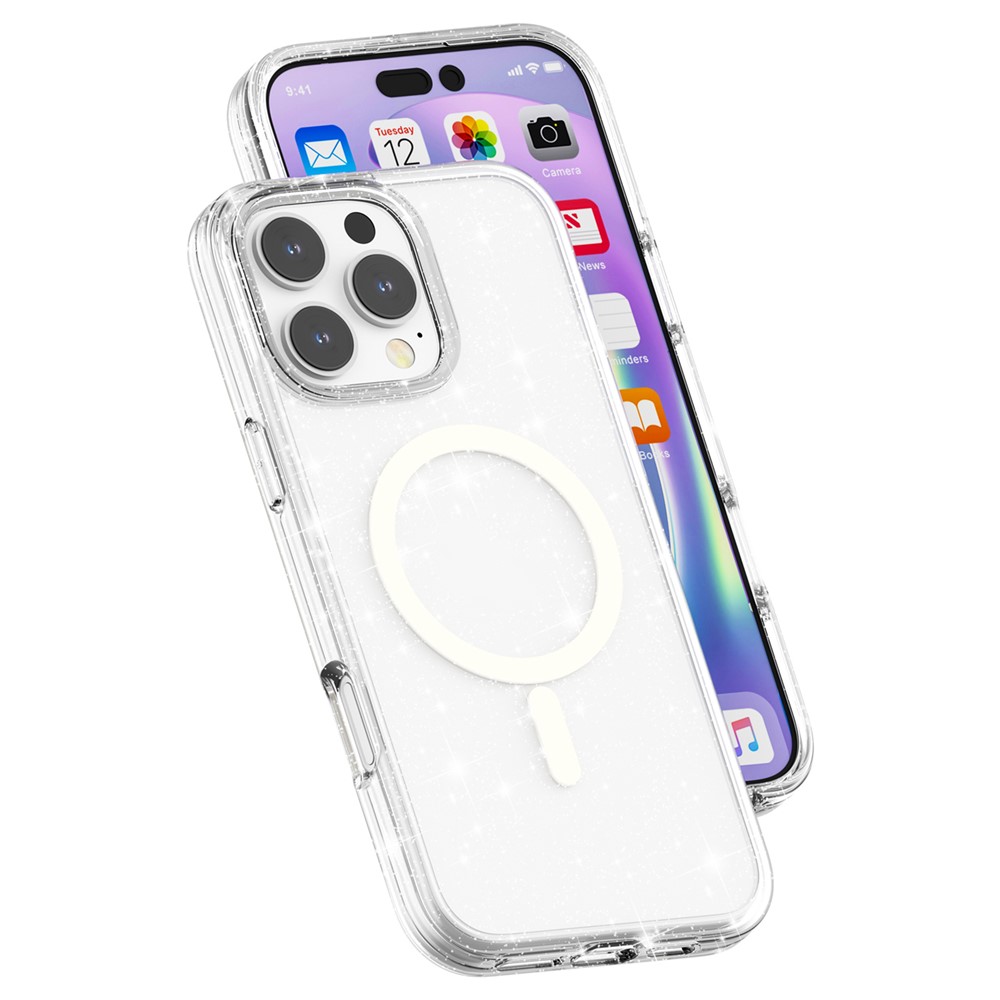 iPhone 16 Pro - Glitter Powder With MagSafe White - 5