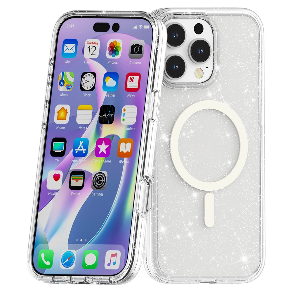 iPhone 16 Pro - Glitter Powder With MagSafe White - 6