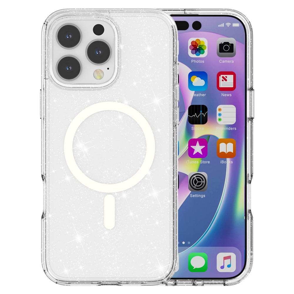 iPhone 16 Pro - Glitter Powder With MagSafe White - 7