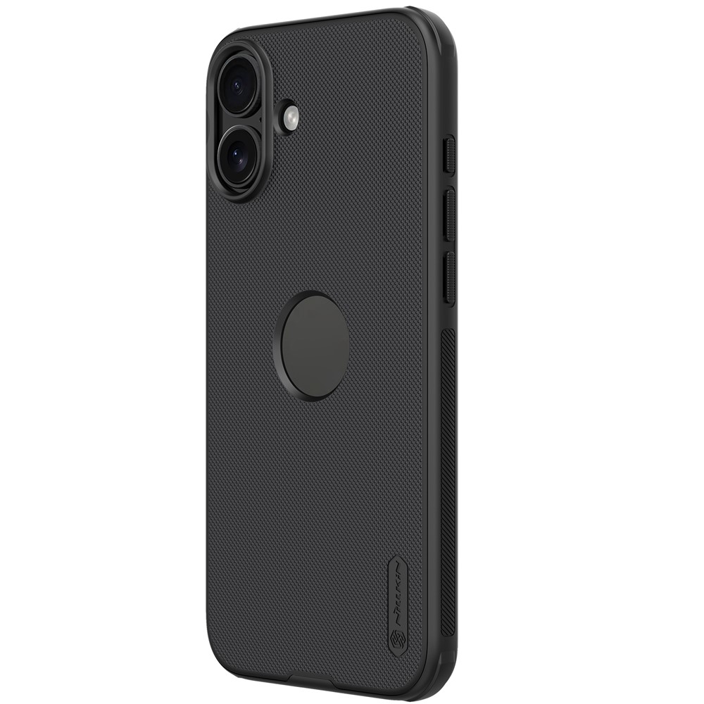 iPhone 16 - NILLKIN Frosted With Logo Hole Black - 2