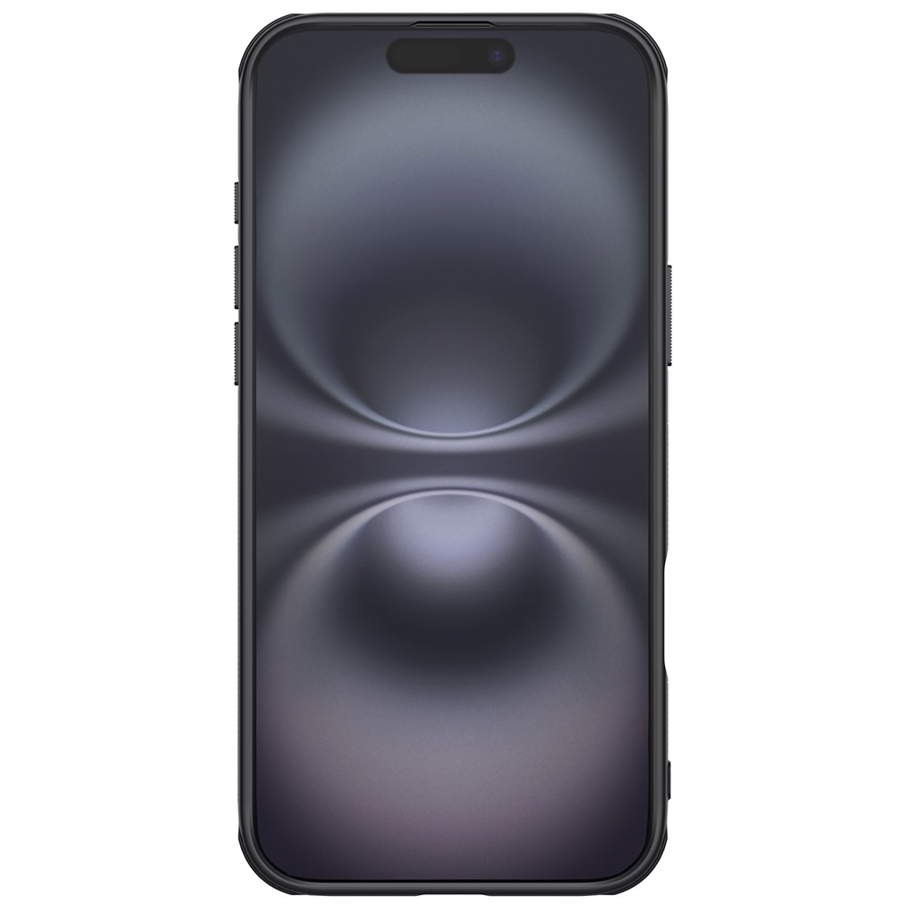 iPhone 16 - NILLKIN Frosted With Logo Hole Black - 3