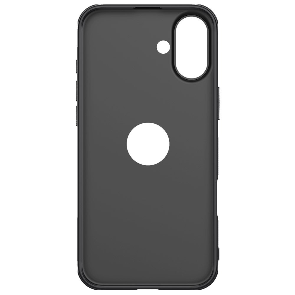 iPhone 16 - NILLKIN Frosted With Logo Hole Black - 4