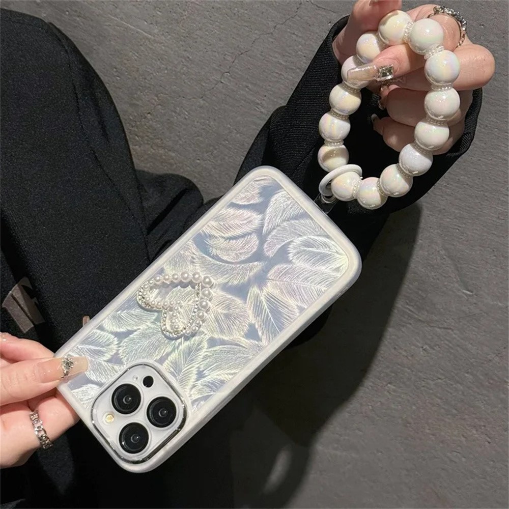 iPhone 16 Pro Max - Electroplating With Beaded Strap Double Love - 2