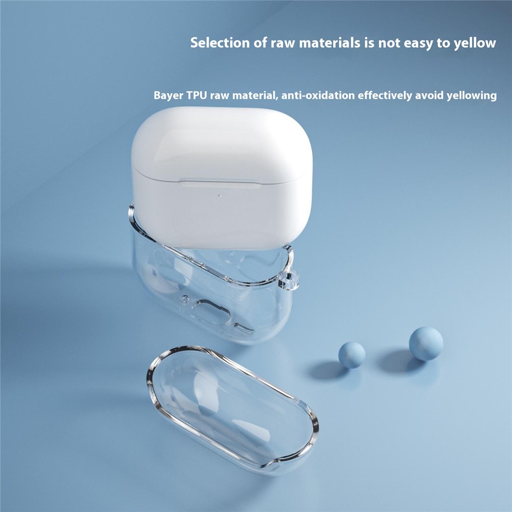 Apple AirPods 4 - TPU Glitter Transparent - 3