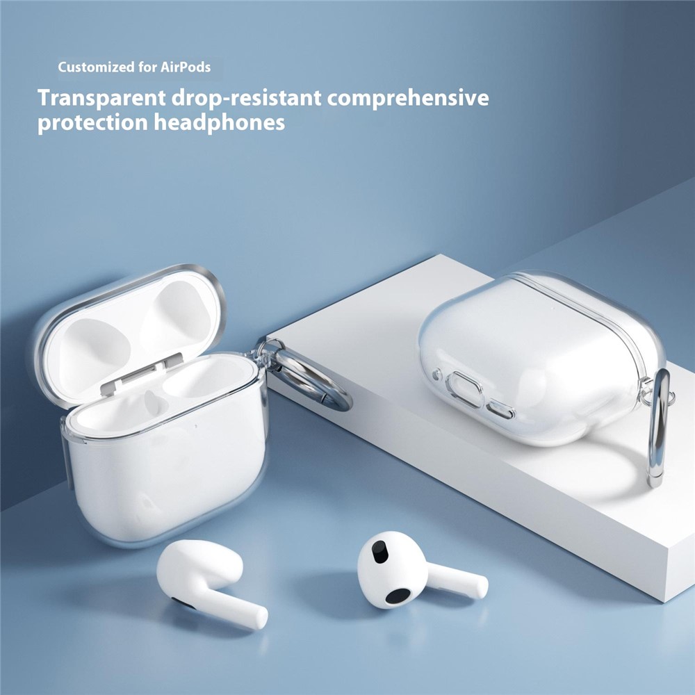 Apple AirPods 4 - TPU Glitter Transparent - 4