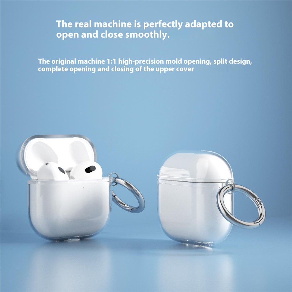 Apple AirPods 4 - TPU Glitter Transparent - 7