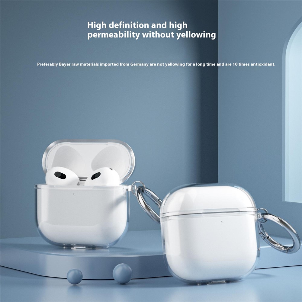 Apple AirPods 4 - TPU Glitter Transparent - 8