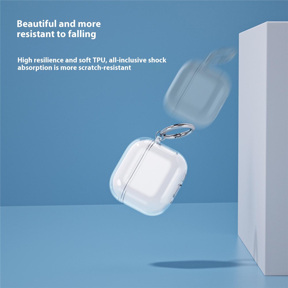 Apple AirPods 4 - TPU Glitter Transparent - 9