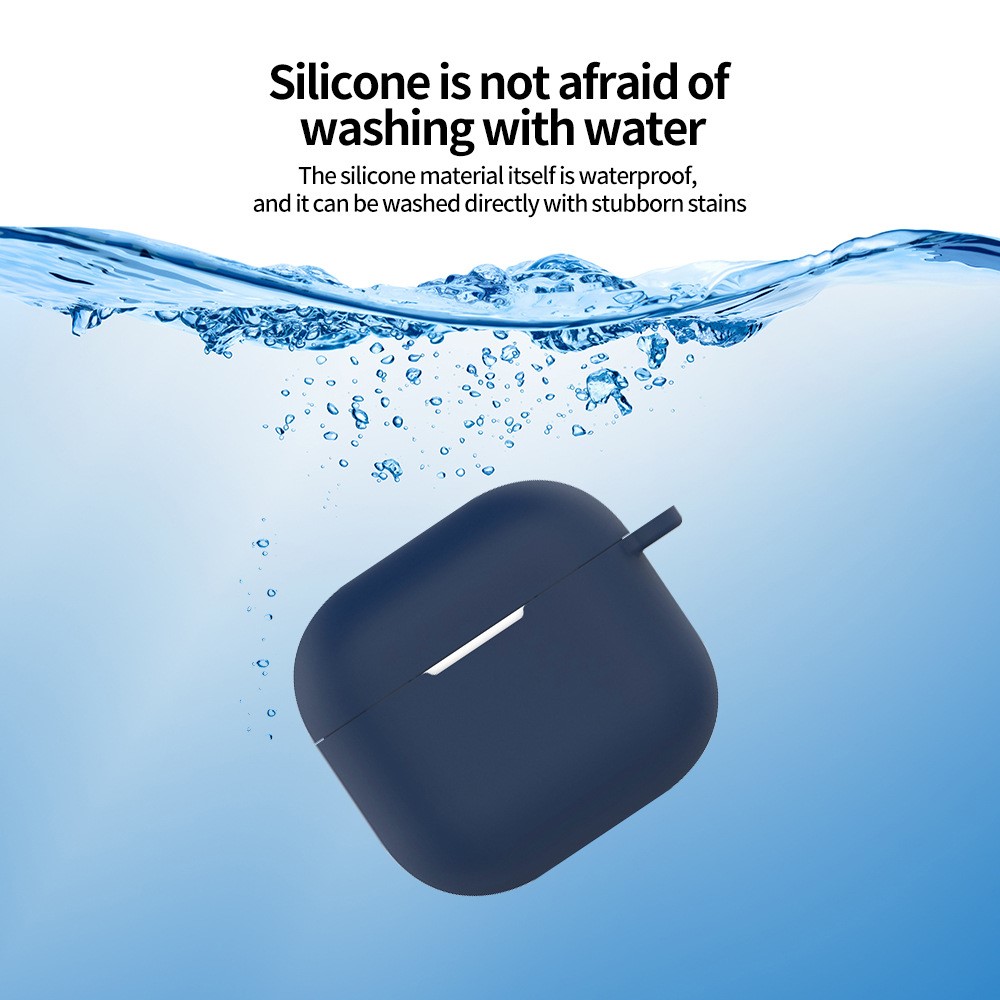 Apple AirPods 4 - Silicone Case With Hook Black - 3