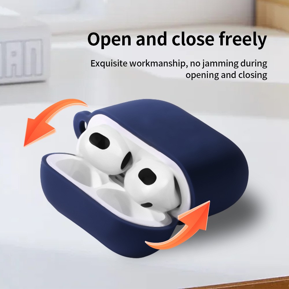 Apple AirPods 4 - Silicone Case With Hook Black - 5