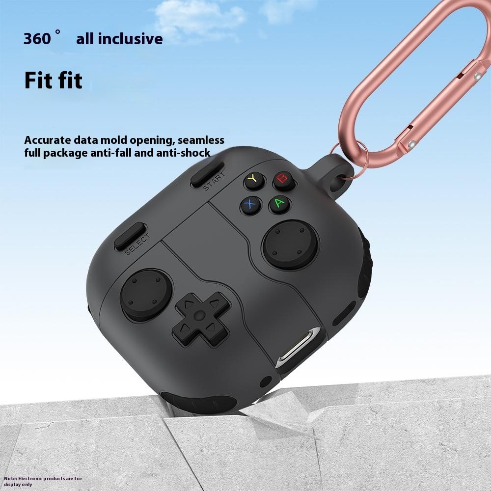 Apple AirPods 4 - Silicone 3D Game Console Dark Grey - 2