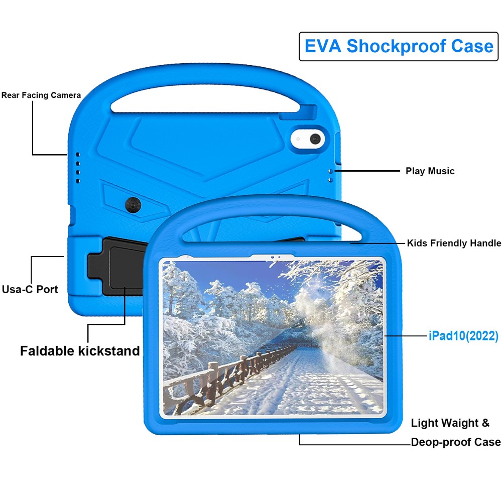 iPad 10.9 2022 - EVA Shockproof Handle Blue - 10
