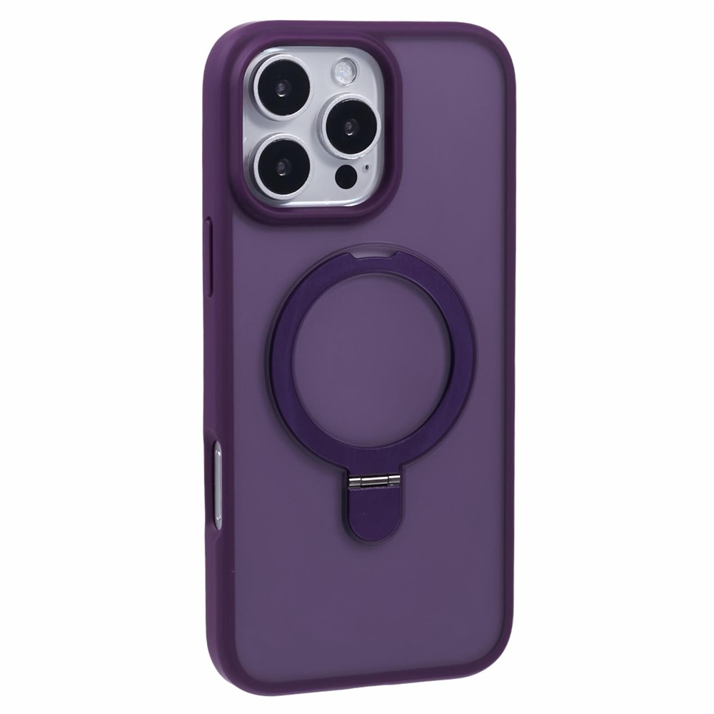 iPhone 16 Pro Max - PC+TPU With Lens Film Dark Purple - 4