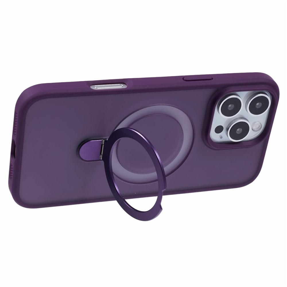 iPhone 16 Pro Max - PC+TPU With Lens Film Dark Purple - 5