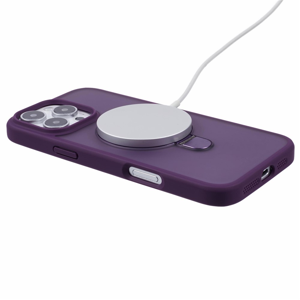 iPhone 16 Pro Max - PC+TPU With Lens Film Dark Purple - 6