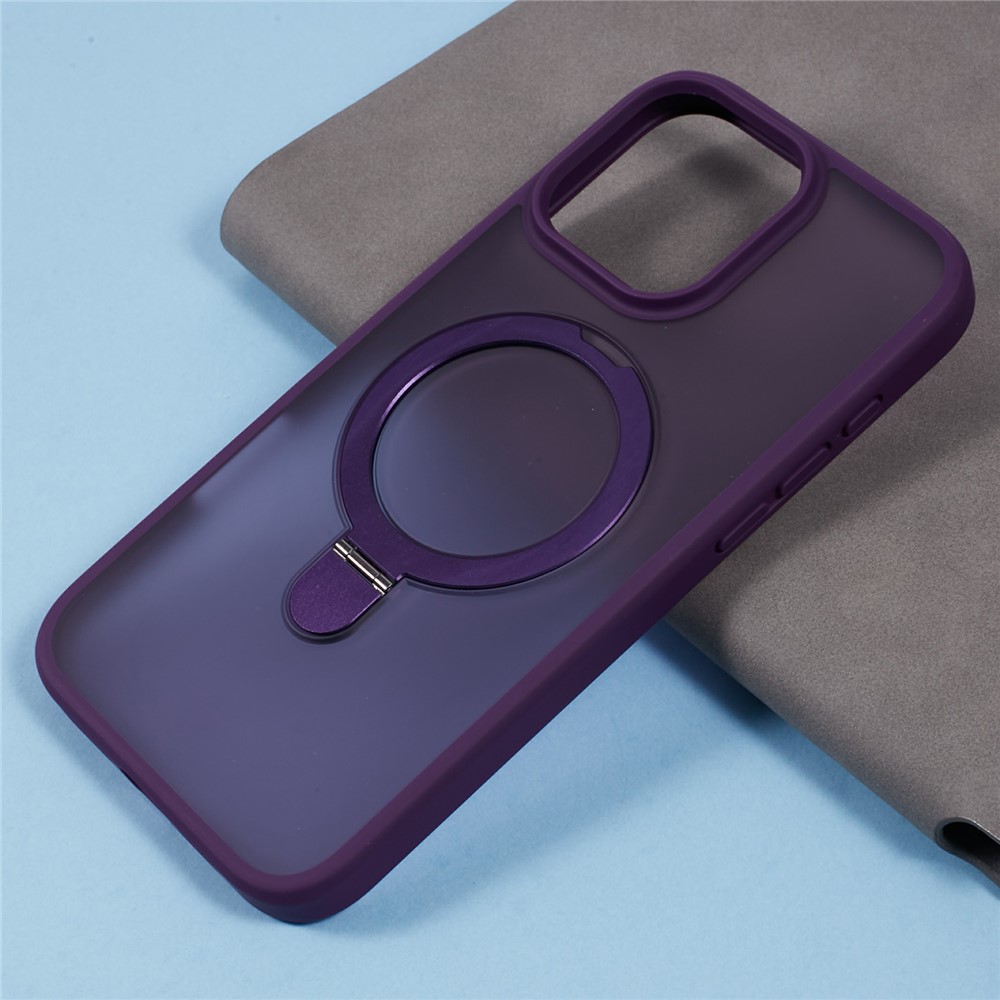 iPhone 16 Pro Max - PC+TPU With Lens Film Dark Purple - 9