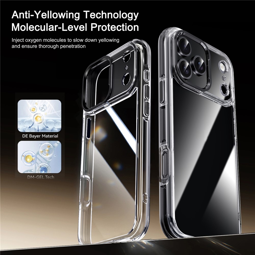 iPhone 17 Pro - IPAKY Metal Lens Shockproof Silver - 6