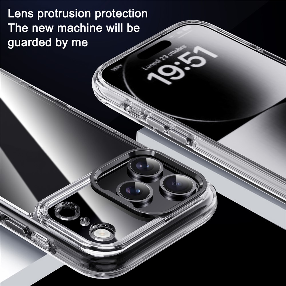 iPhone 17 Pro - IPAKY Metal Lens Shockproof Silver - 8
