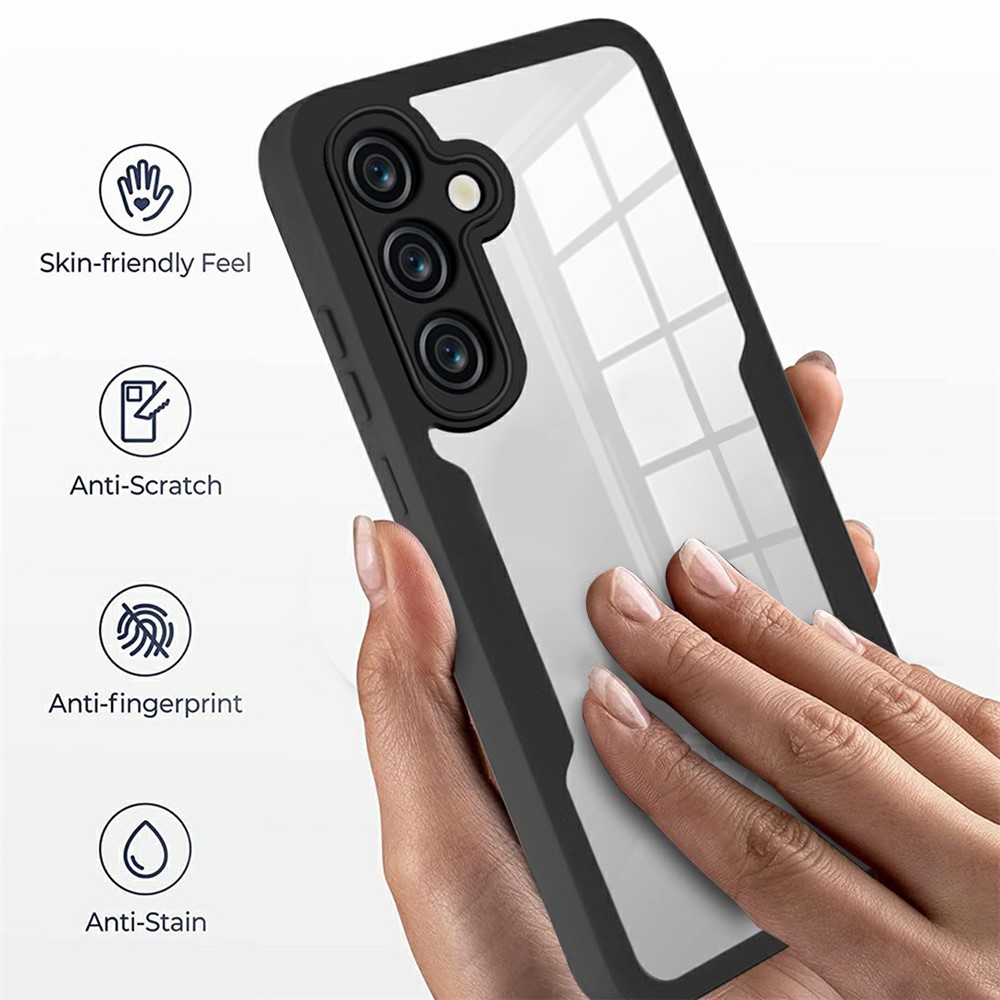 SS Gxy S25 FE - TPU 360 With PET Screen Black - 4