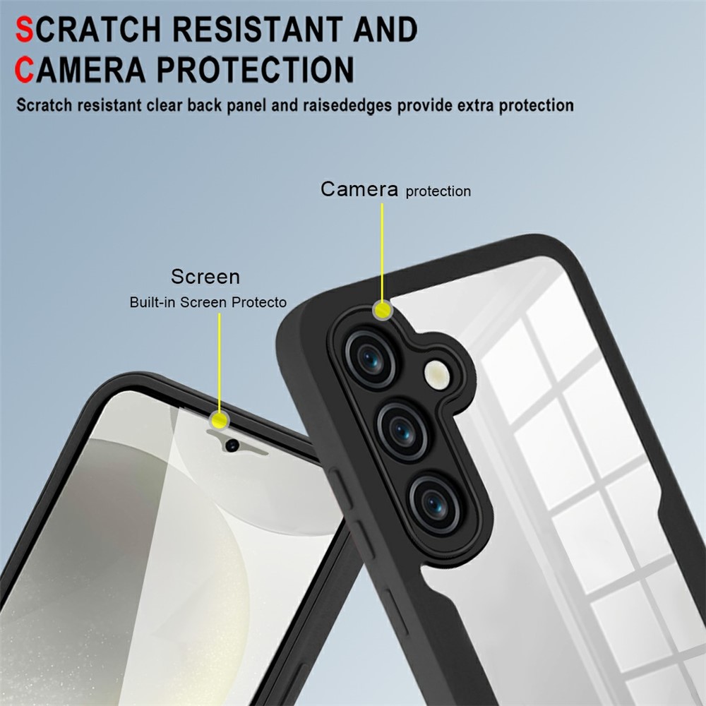 SS Gxy S25 FE - TPU 360 With PET Screen Black - 6