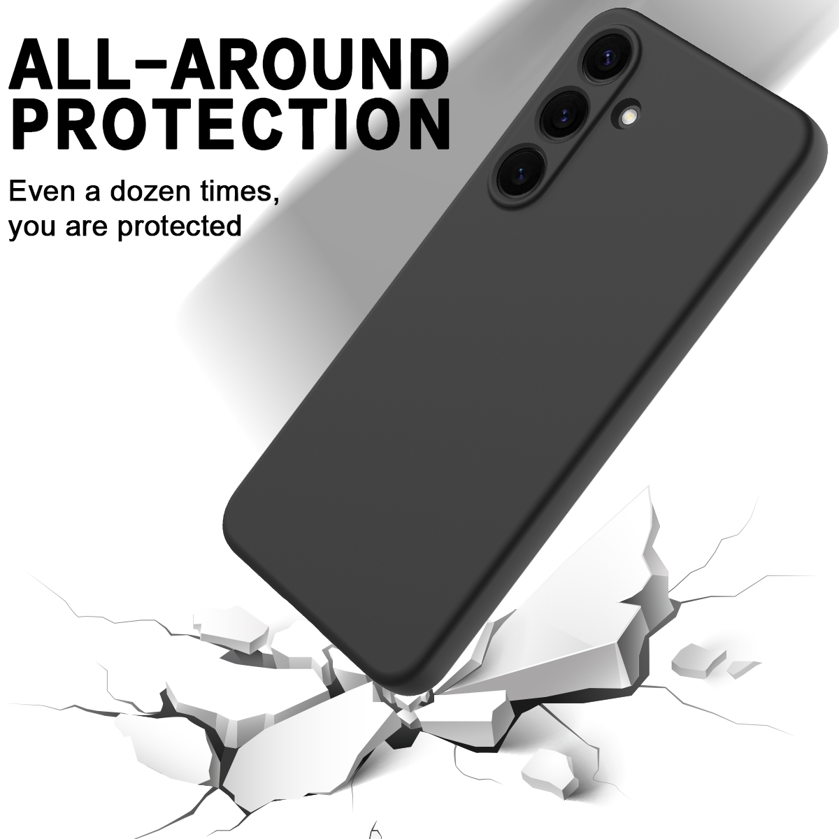 SS Gxy S25 FE - Liquid Silicone Black - 5