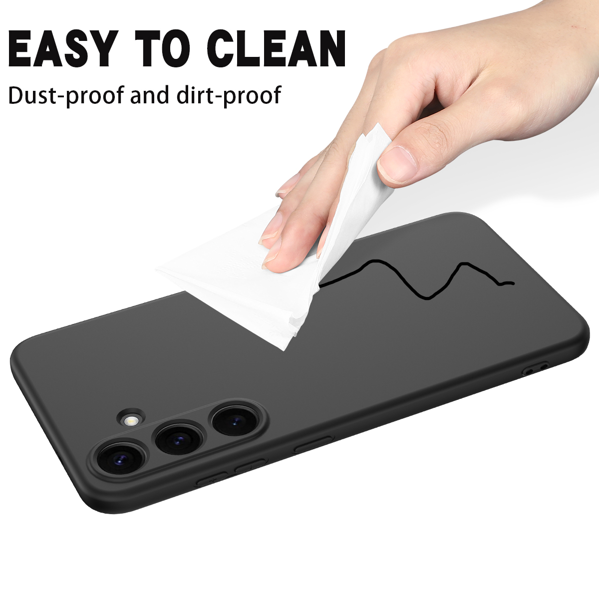 SS Gxy S25 FE - Liquid Silicone Black - 8