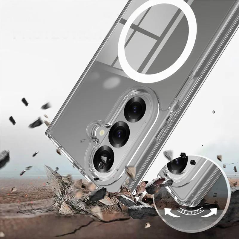 SS Gxy Z Fold 7 - WANLONFENG Clear Case With MagSafe - 3