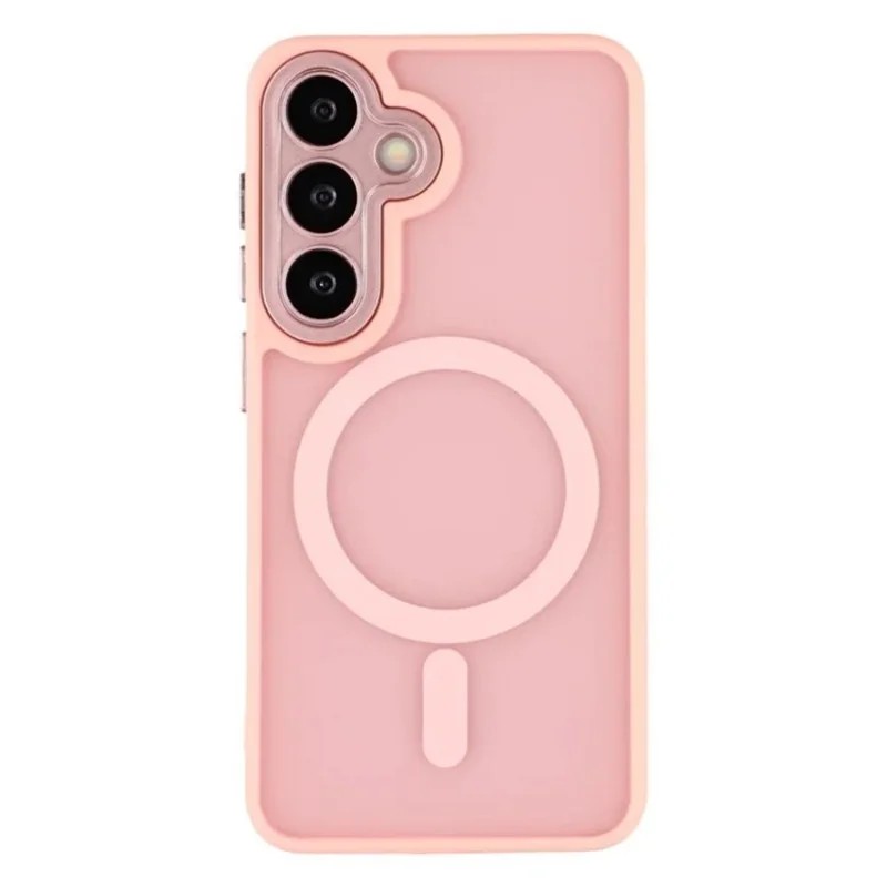 SS Gxy S25 FE - WANLONFENG With MagSafe and Tempered Glass Pink - 2
