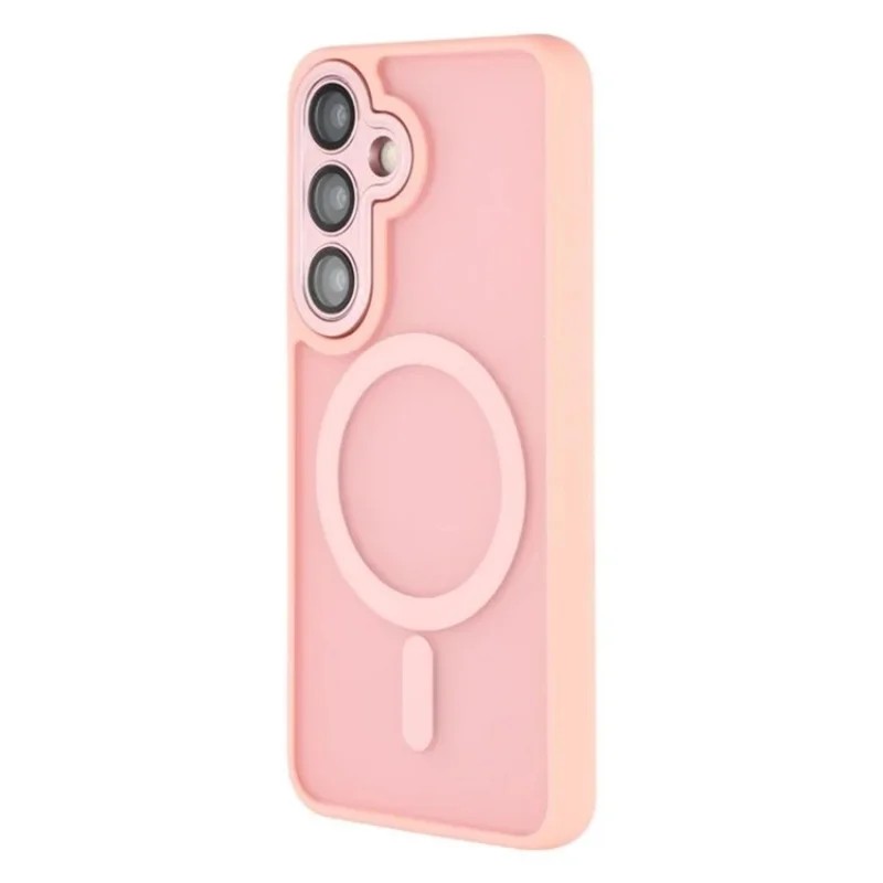 SS Gxy S25 FE - WANLONFENG With MagSafe and Tempered Glass Pink - 4