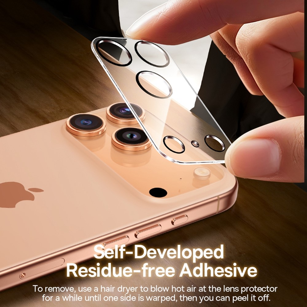iPhone 17 Pro - BASEUS Camera Lens Glass Protector - 5